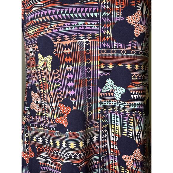 LulaRoe Disney Classic T-Shirt Womens XS Multicolor Minnie Mouse Aztec Colorful - Picture 4 of 4